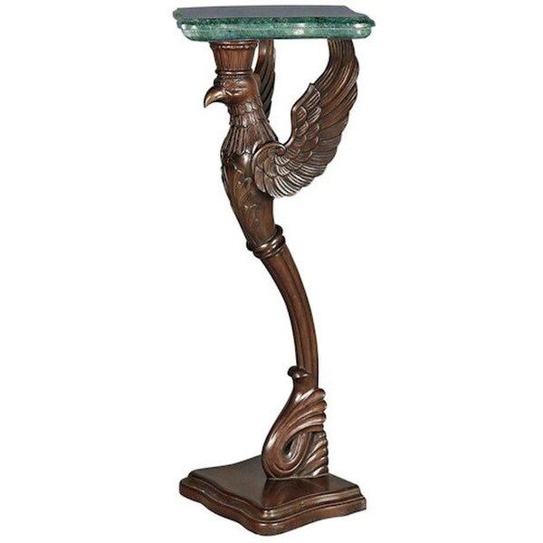 Wall Pedestal Sculptural Griffin Of Hanover Column With Marble Top